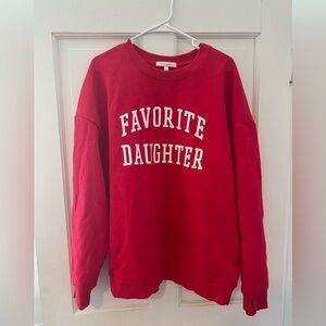 NWOT Favorite Daughter sweatshirt, red, extra large XL